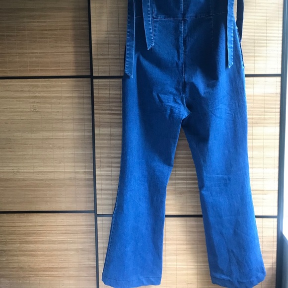 Vintage Sleeveless Jumpsuit foxy fit tie sleeves - Picture 11 of 13